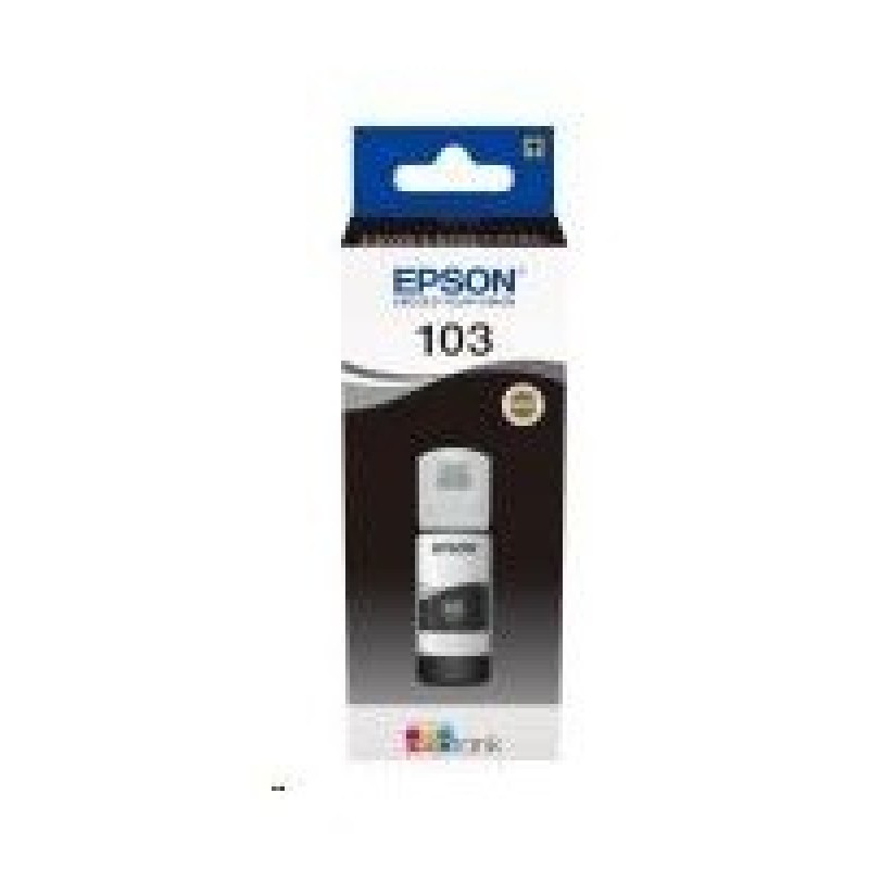 BAZAR - EPSON ink čer 103 EcoTank Black ink bottle - Poškozený obal (Komplet)