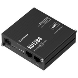 Teltonika RUT286 průmyslový router 1x LAN, 1x WAN, RS232/485. 2x SIM + eSIM, LTE Telit, Wi-Fi 4