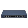 Hikvision Smart switch 8x100Mbps PoE (2xHi-PoE) + 2x Gb 110W dosah až 300m IP40 DS3E1310HPEI(B)