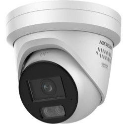 Hikvision 12MPix IP Turret Smart Hybrid Light Acusense kamerara LED/IR 30m,audio, alarm, IP67, blikač