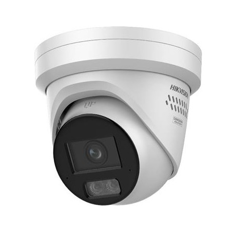 Hikvision 12MPix IP Turret Smart Hybrid Light Acusense kamerara LED/IR 30m,audio, alarm, IP67, blikač