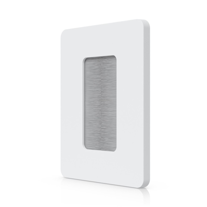 Ubiquiti UniFi Průchozí nástěnná krytka, univerzální s kartáčovým panelem a přetíratelným krytem