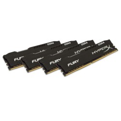 KINGSTON HX424C15FB2K4/32 Kingston DDR4 32GB (Kit 4x8GB) HyperX FURY DIMM 2400MHz CL15 SR x8 černá