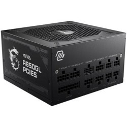 POŠKOZENÝ OBAL - MSI zdroj MAG A850GL PCIE5/ 850W/ ATX3.0/ akt. PFC/ 7 let celk. záruka/ 120mm fan/ modulární kabeláž/