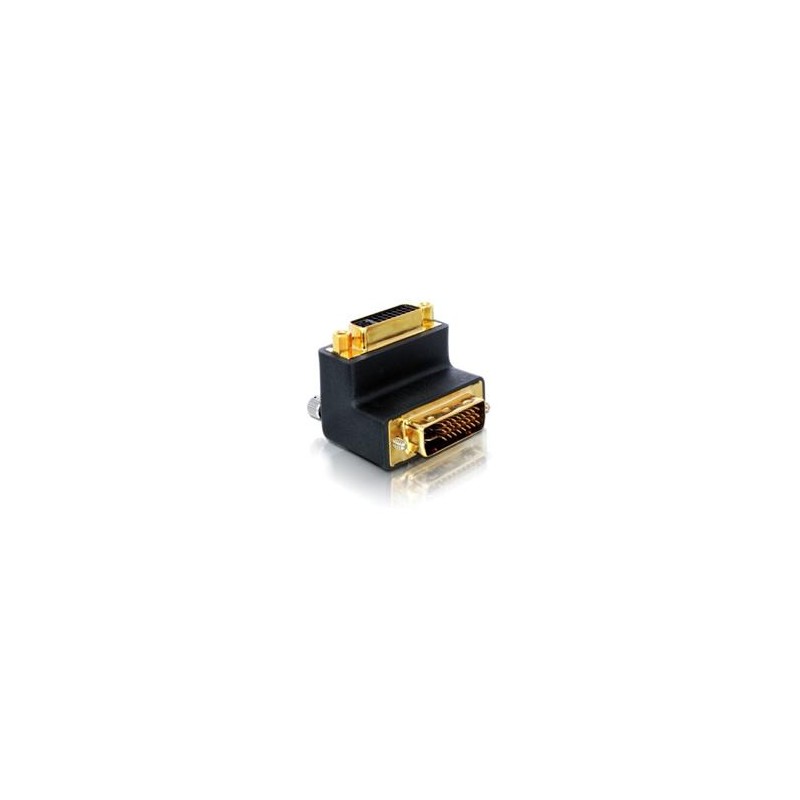 Delock adaptér DVI 24+5 samice - DVI 24+5 samec, pravoúhlý