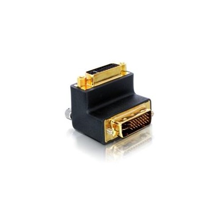Delock adaptér DVI 24+5 samice - DVI 24+5 samec, pravoúhlý