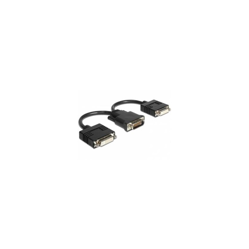Delock adaptér DMS-59 samec 2xDVI 24+5 samice 20 cm