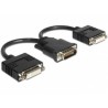 Delock adaptér DMS-59 samec 2xDVI 24+5 samice 20 cm