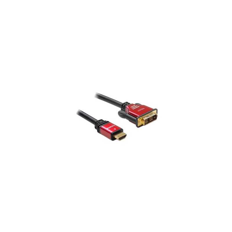 Delock Kabel High Speed HDMI – HDMI A samec DVI samec 5 m