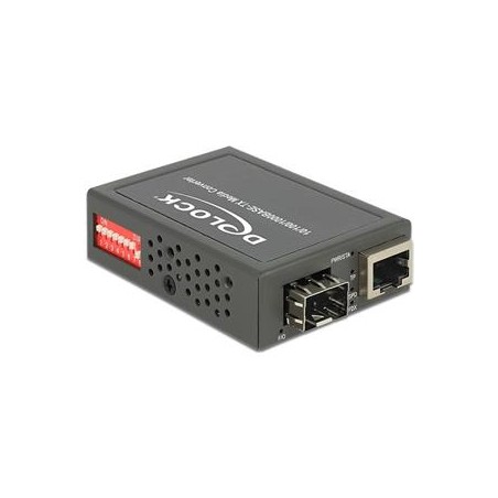 Delock Media konvertor 10/100/1000Base-T to SFP, kompaktní