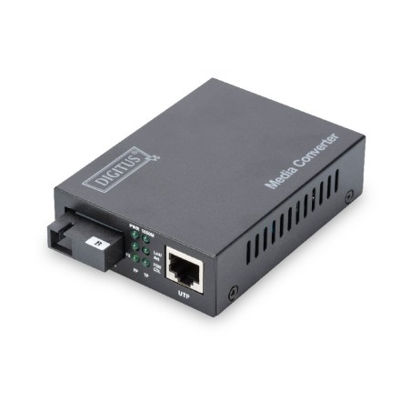 Digitus Media Converter, Singlemode, BiDi, WDM Gigabit Ethernet, Tx1550nm / Rx1310nm SC connector, Up to 20km