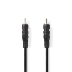 Nedis CAGB24170BK20 - Digitální Audio kabel | RCA Zástrčka - RCA Zástrčka | 2 m | Černá barva