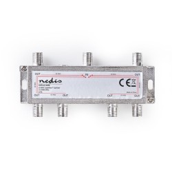 Nedis SSPL610ME - Satelitní F-Rozbočovač | Max. zisk 17 dB | 5–2 400 MHz | 6 Výstupů