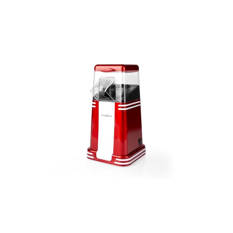 Nedis FCPC100RD - Popkornovač | 60 g | 1200 W | 2 - 4 min | Červená/Bílá