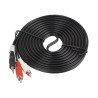 LANBERG Minijack 3.5mm (M) 3 PIN na 2x RCA (CINCH) (M) kabel 5m