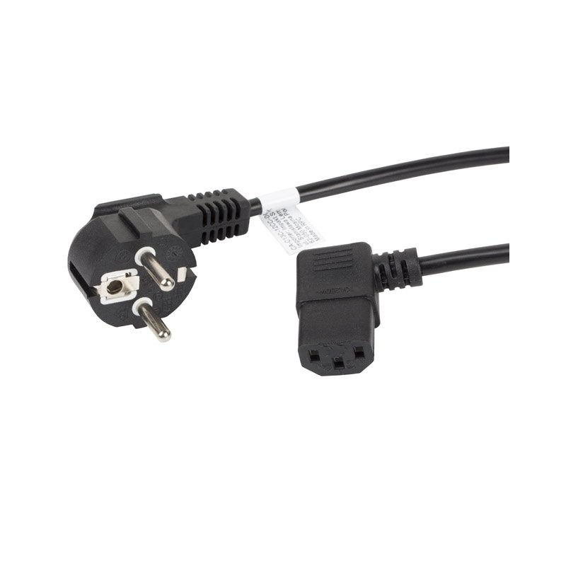 LANBERG CEE 7/7 na IEC 320 C13 POWER CORD 1.8M úhlový RIGHT VDE černý