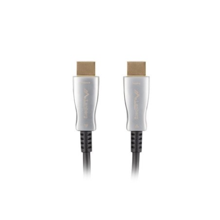 LANBERG Aktivní optický kabel High Speed with Ethernet 2.0, 4K@60Hz, M/M, délka 30m, černý, zlacené konektory
