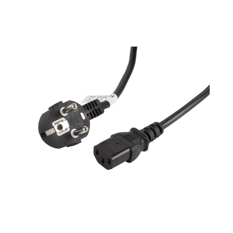 LANBERG CEE 7/7 na IEC 320 C13 POWER CORD 3M VDE černý