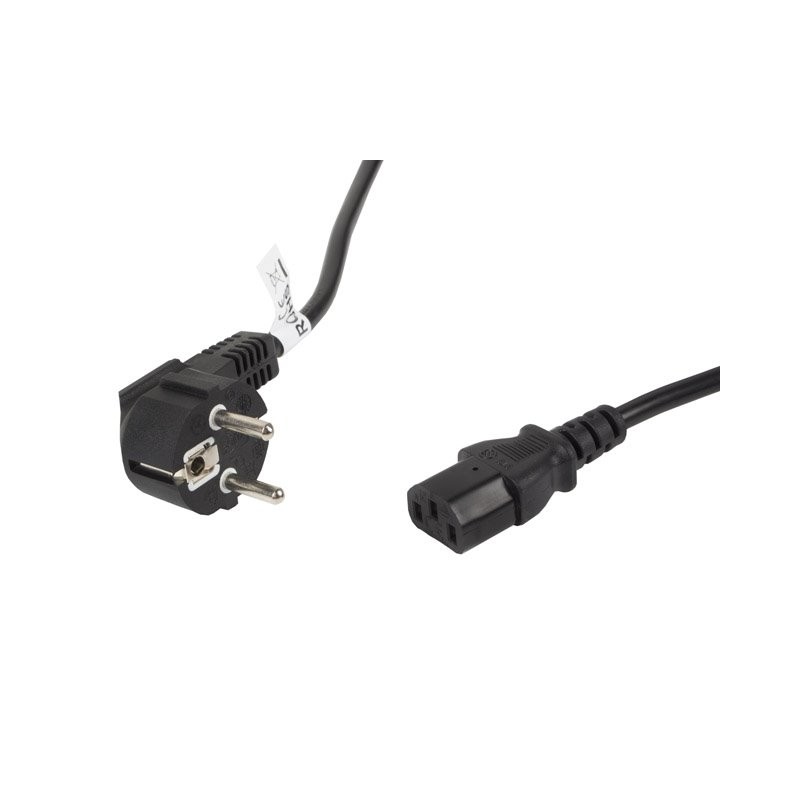 LANBERG CEE 7/7 na IEC 320 C13 POWER CORD 5M VDE černý