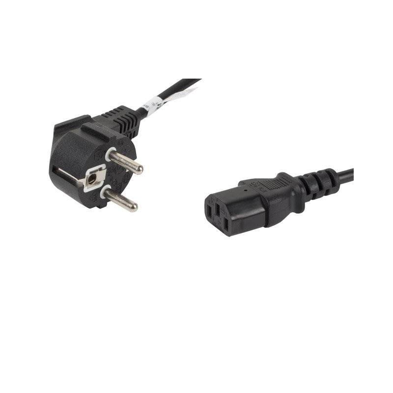 LANBERG CEE 7/7 na IEC 320 C13 POWER CORD 1.8M černý