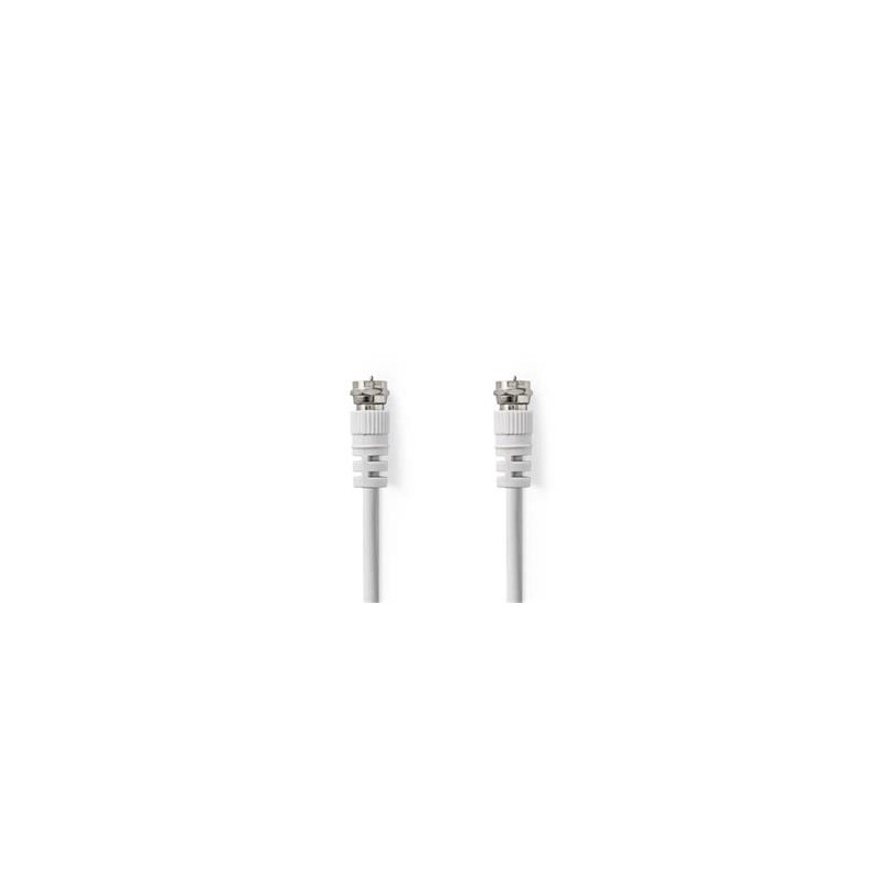 Nedis CSGL41000WT10 - Satelitní a Anténní Kabel | F zástrčka - F zástrčka | 1 m | Bílá