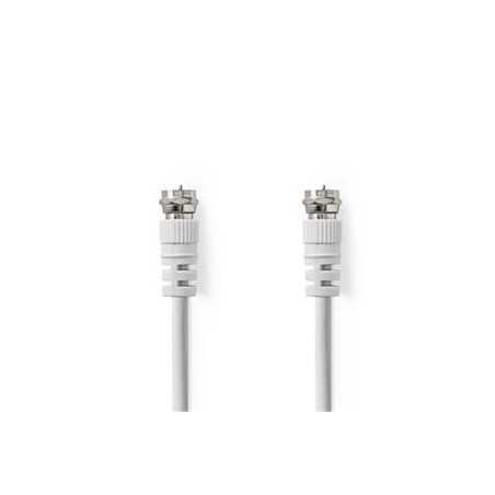 Nedis CSGL41000WT10 - Satelitní a Anténní Kabel | F zástrčka - F zástrčka | 1 m | Bílá