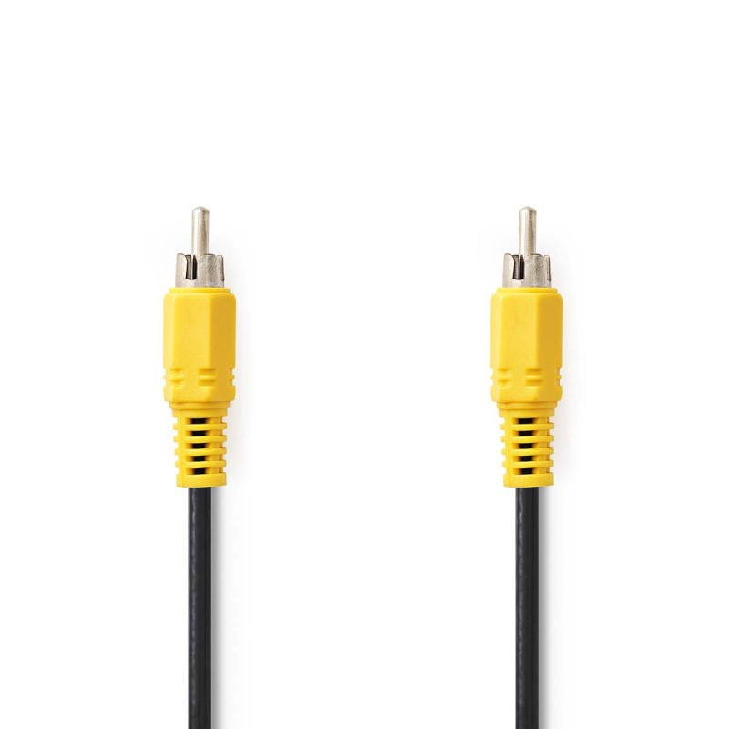 Nedis CVGL24100BK20 - Kompozitní Video kabel | RCA Zástrčka - RCA Zástrčka | 2 m | Černá