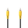Nedis CVGL24100BK20 - Kompozitní Video kabel | RCA Zástrčka - RCA Zástrčka | 2 m | Černá
