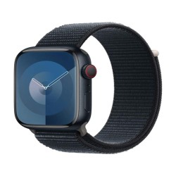 Apple Watch Series 9 Cellular 45mm Temně inkoustový hliník s temně inkoustovým provlékacím řemínkem