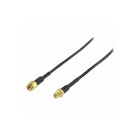 Nedis CSGL02010BK30 - Anténní Kabel | SMA Zástrčka - SMA Zásuvka | 3 m | Černá barva
