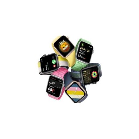 Apple Watch SE (2023) GPS 40mm sportovní silikonový řemínek hvězdně bílý M/L
