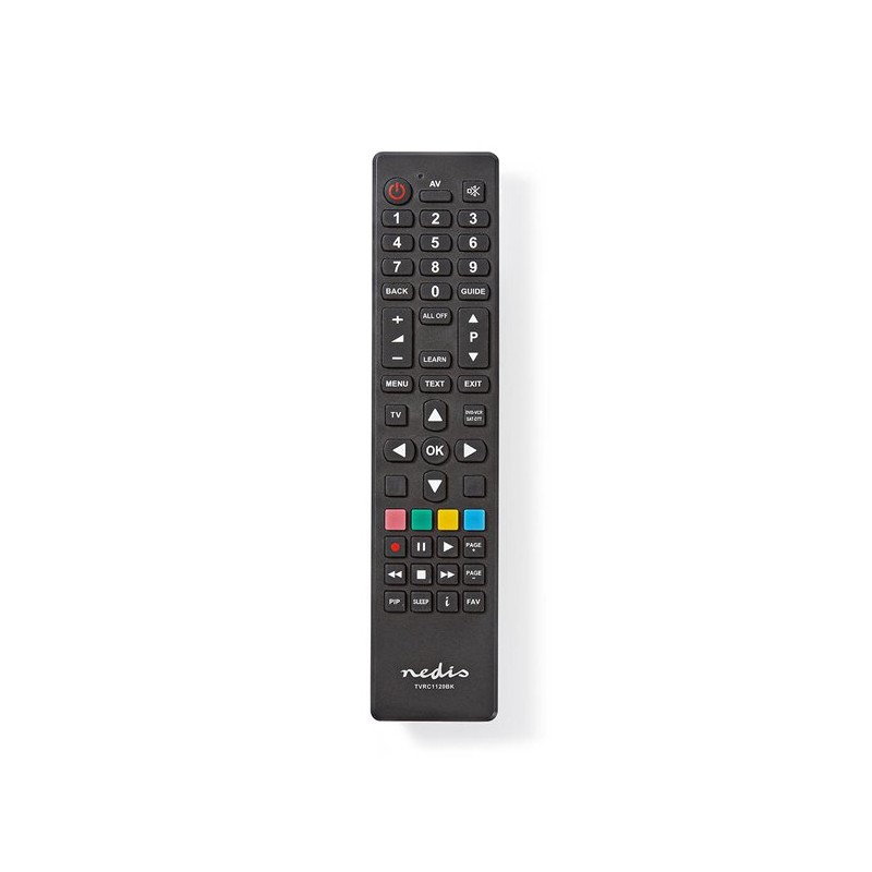 Nedis TVRC1120BK - Univerzální dálkový ovladač | Programovatelný | 2 Zařízení | Infračervený Přenos | Černá