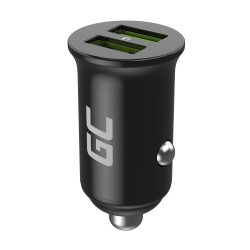 Green Cell Nabíječka do auta 36W GC PowerRide Nano36 s rychlonabíjením 2x USB-A Ultra Charge