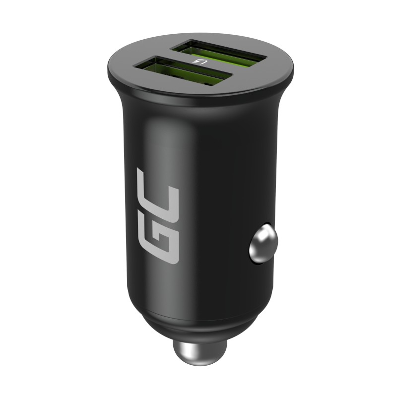 Green Cell Nabíječka do auta 36W GC PowerRide Nano36 s rychlonabíjením 2x USB-A Ultra Charge