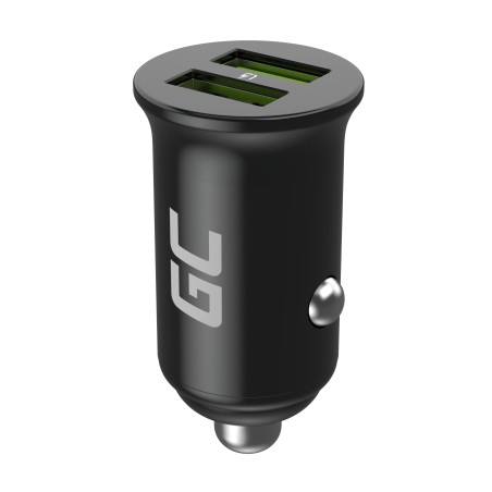 Green Cell Nabíječka do auta 36W GC PowerRide Nano36 s rychlonabíjením 2x USB-A Ultra Charge