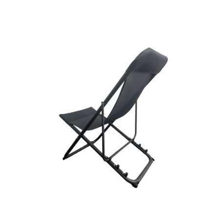 PLATINET KEMPINGOVÉ LEHÁTKO 52*77*90 cm ČERNÁ