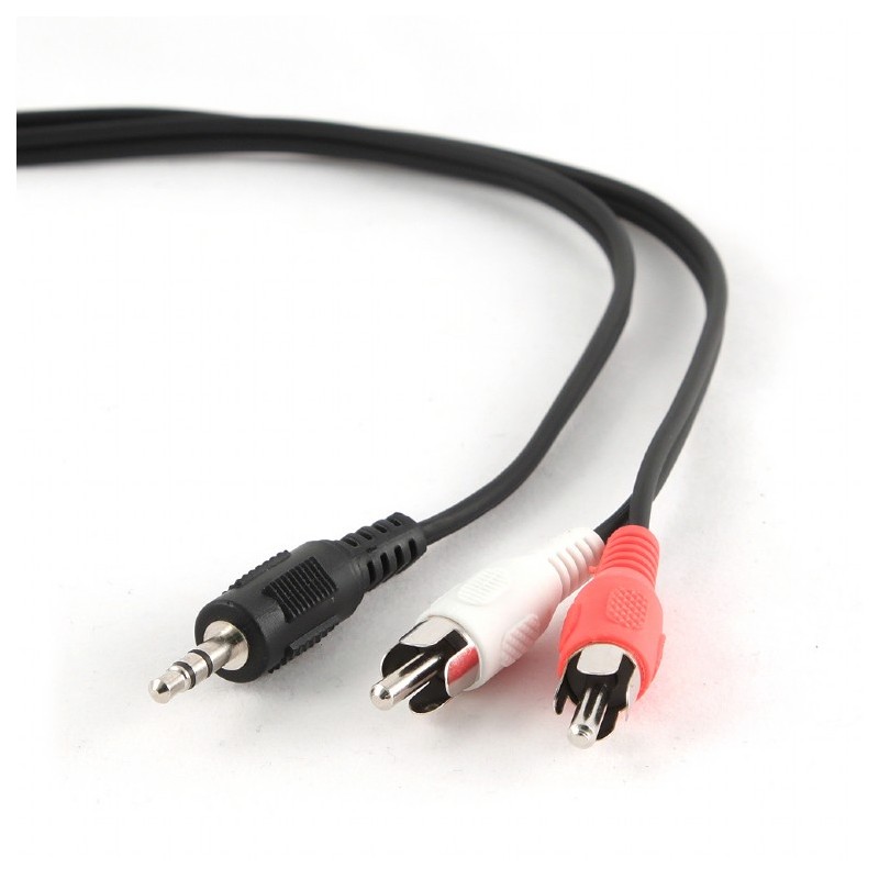 Gembird 3,5 mm stereo na RCA zástrčku, 5 m