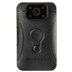 Transcend DrivePro Body 10C osobní kamera, Full HD 1080p, infra LED, 64GB karta, microSD slot, USB C, IPX4, černá