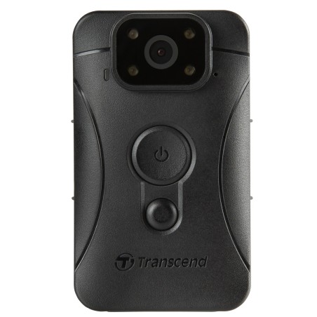 Transcend DrivePro Body 10C osobní kamera, Full HD 1080p, infra LED, 64GB karta, microSD slot, USB C, IPX4, černá