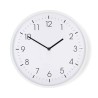 Nedis CLWA1226WT - Nástěnné hodiny | Průměr: 300 mm | Plast | Tichý pohyb | Bílá