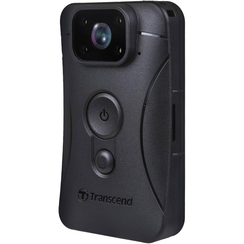 Transcend DrivePro Body 10D osobní kamera, Full HD 1080p, infra LED, 64GB karta, microSD slot, USB C, IPX4, černá