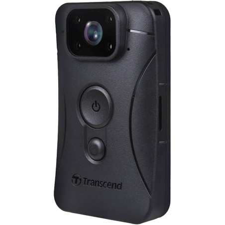 Transcend DrivePro Body 10D osobní kamera, Full HD 1080p, infra LED, 64GB karta, microSD slot, USB C, IPX4, černá