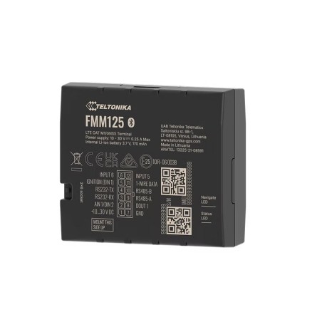 TELTONIKA TELEMATICS FMM125 – univerzální sledovací zařízení s podporou 4G LTE Cat M 1 a rozhraními RS232 / RS485