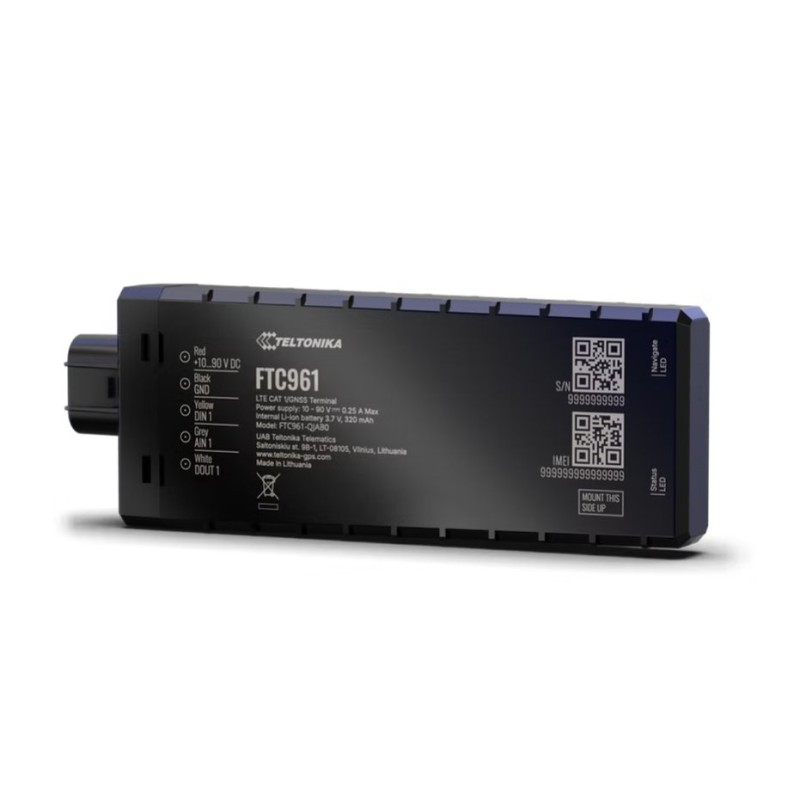 TELTONIKA TELEMATICS FTC961 – GPS lokátor s podporou 4G LTE Cat 1, GNSS, IP6