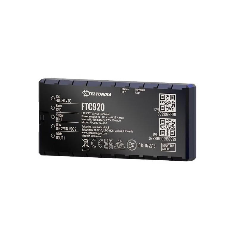 TELTONIKA TELEMATICS FTC920 – GPS lokátor pro vozidla nové generace s podporou 4G LTE Cat 1 a vylepšenou přesností GNSS