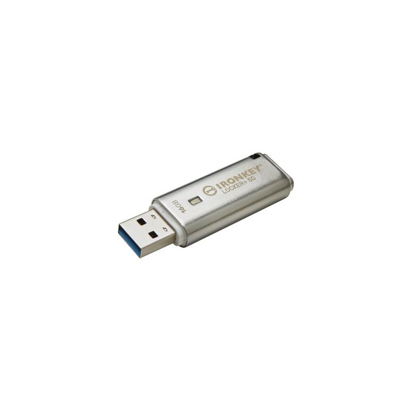 Kingston Flash Disk IronKey 16GB IKLP50 Locker+ 50 AES USB, w/256bit Encryption