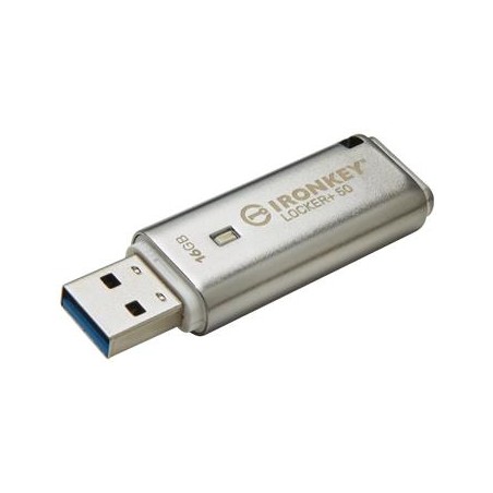 Kingston Flash Disk IronKey 16GB IKLP50 Locker+ 50 AES USB, w/256bit Encryption