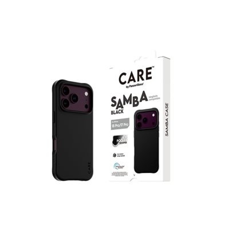 PanzerGlass Care Apple iPhone 18 Pro Samba Black MagSafe