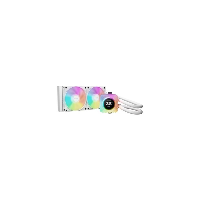 Be quiet! vodní chladič CPU Light Loop IO LCD ARGB 240mm / 2x120mm PWM fan / displej / IO ekosystém /Intel i AMD / bílý