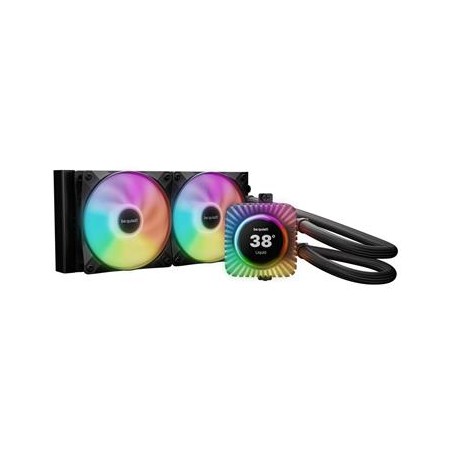 Be quiet! vodní chladič CPU Light Loop IO LCD ARGB 240mm / 2x120mm PWM fan / displej / IO ekosystém /Intel i AMD / čern